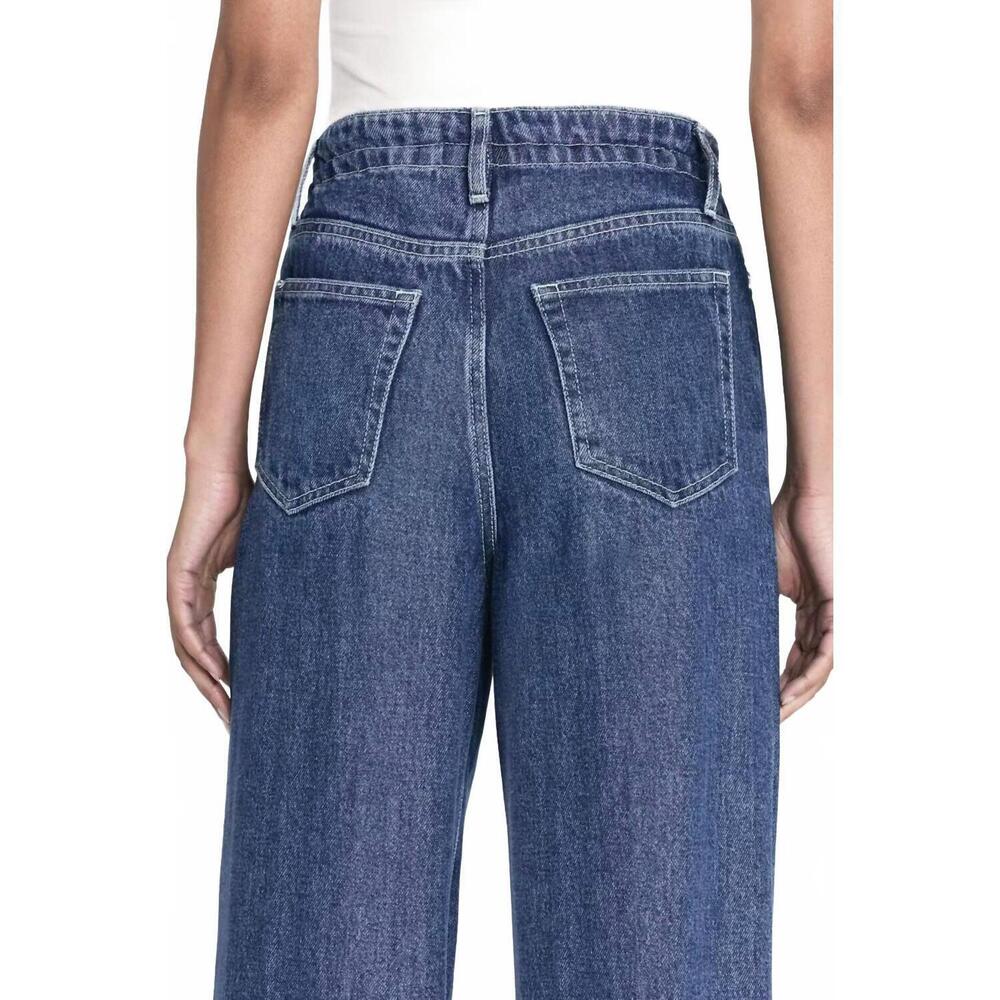 NEW FRAME women's superdrape drawstring jeans in … - image 4